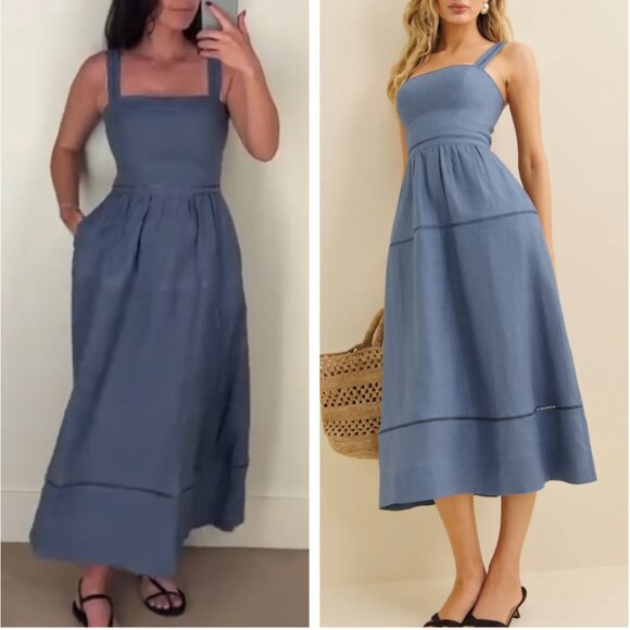 Reformation | Dresses | Reformation Everett Linen Midi Dress Cornflower Blue Spring Things Casual | Poshmark Reformation | Dresses | Reformation Everett Linen Midi Dress Cornflower Blue Spring Things Casual | Poshmark